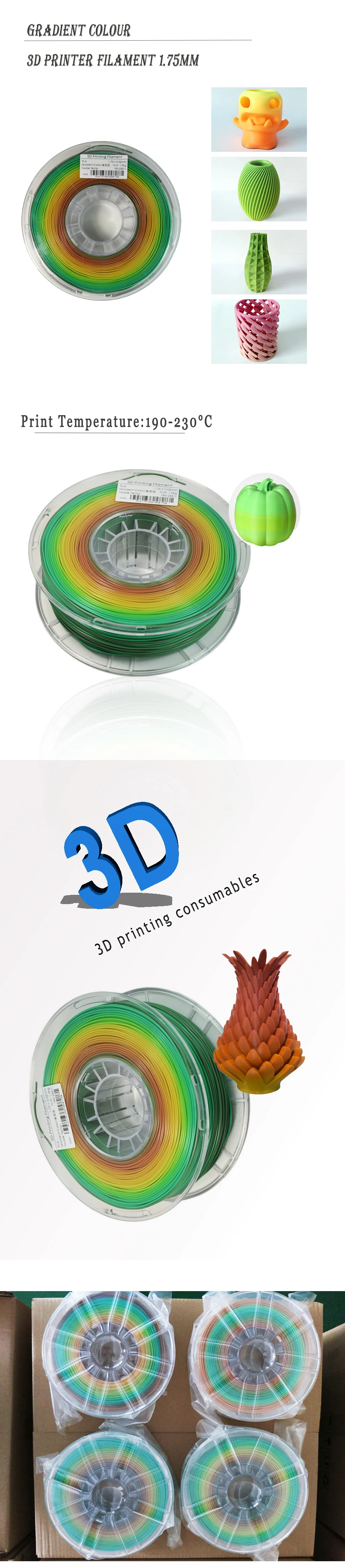 Нить для 3d принтера TOPZEAL, 1,75 мм, точность измерения+/-0,02 мм, нить для 3D печати, материалы