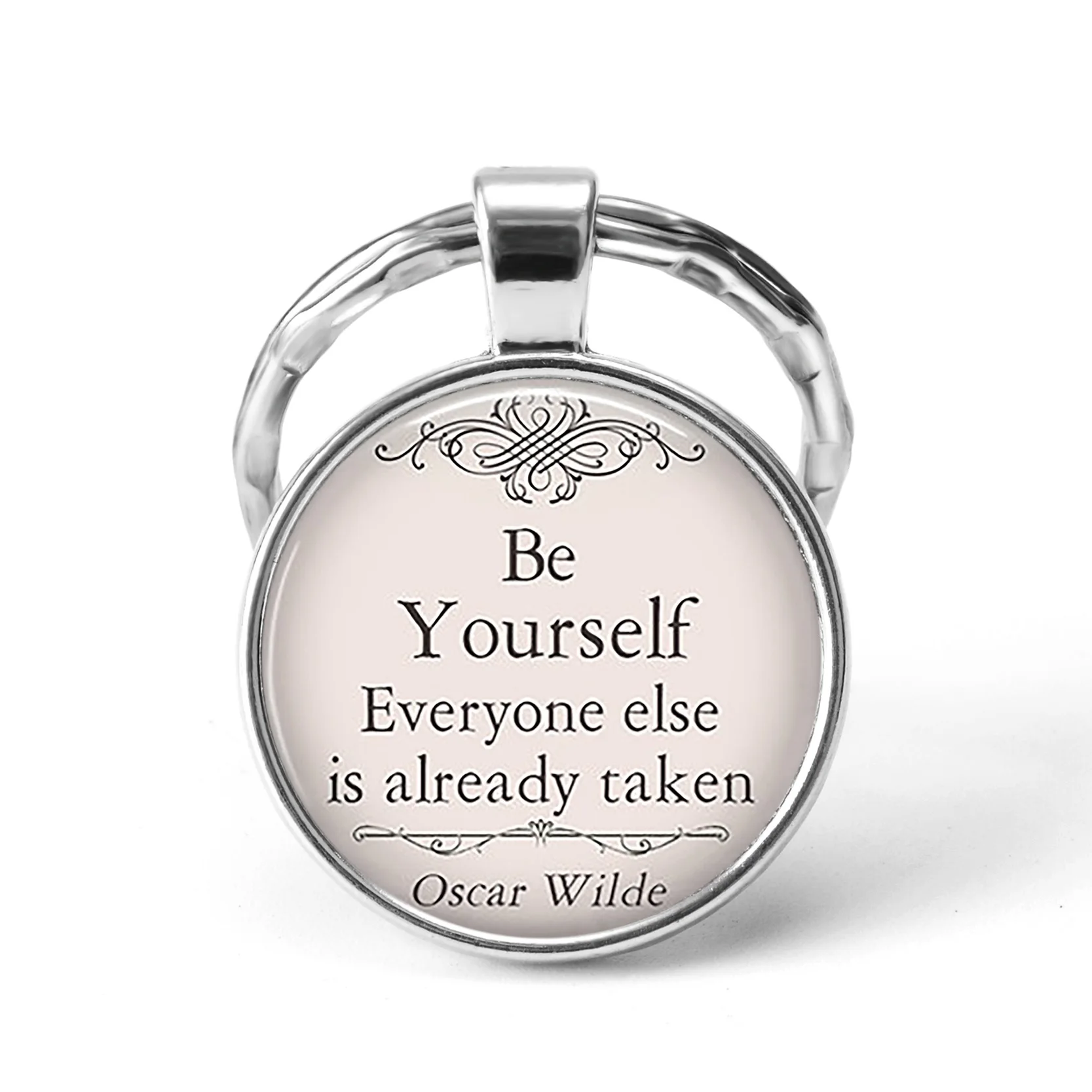 Be Yourself вдохновляющие Oscar Wilde посеребренные брелки кулоны ювелирные изделия