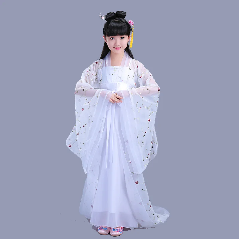 Girl's Dramaturgic Dress Chinese Traditional Classicism Dance Kids Ancient Infanta Draggle-tail Cosplay YZT0829 | Тематическая