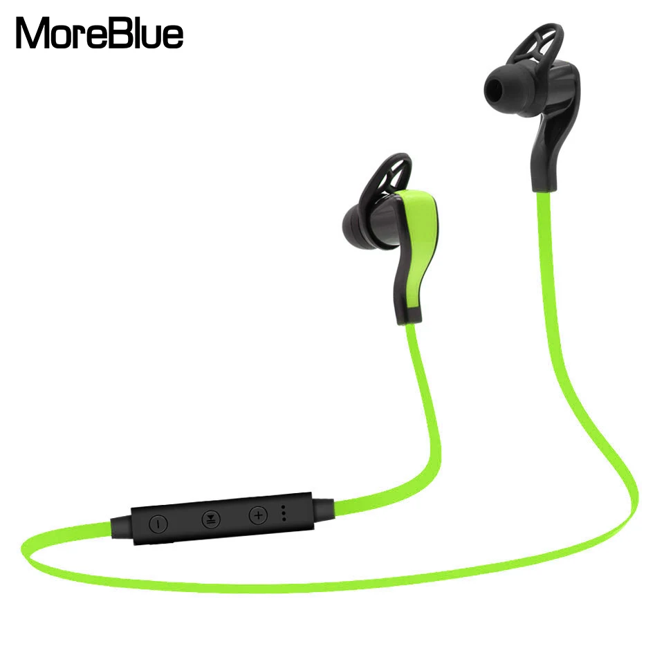 MoreBlue D14 Wireless Bluetooth Earphones Sweatproof Headphones Sport Running Headset HIFI Stereo Bass Earbuds With Mic | Электроника