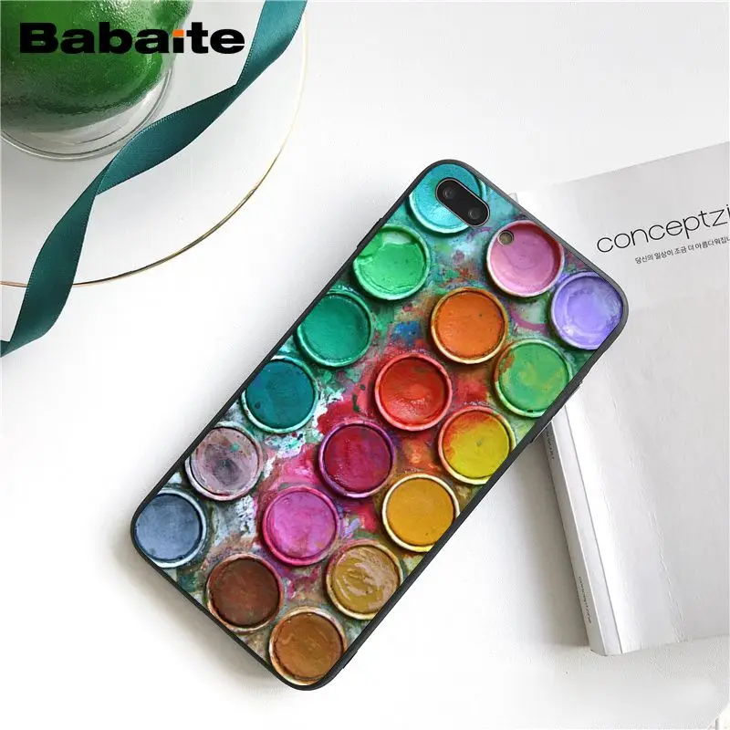 Babaite набор акварельных красок, палитра красок для торта, макаруна, макияж, PhoneCase для iphone 11 Pro 11Pro Max 8 7 6 6S Plus 5S SE XR X XS MAX - Цвет: A5