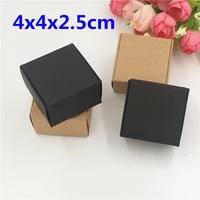 100pcs little cute gift packaging paper box for small stud earcandyring jewelry accessories wrapping supplies 4x4x2 5cm
