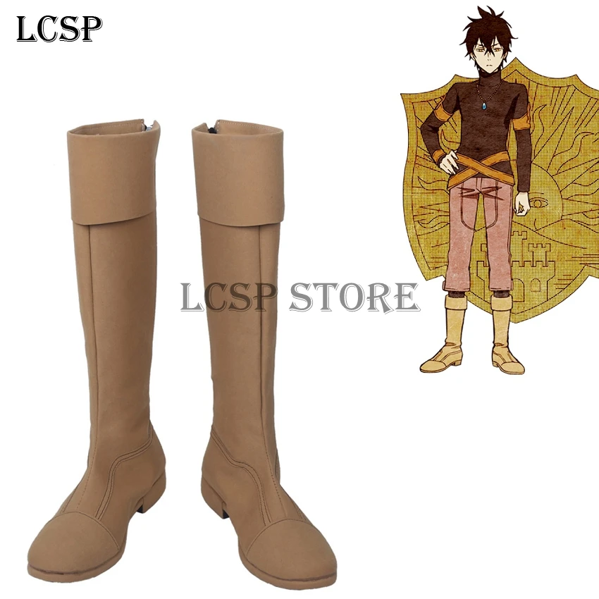 LCSP Black Clover Yuno Cosplay Boots Japanese Anime Shoes Handmade | Тематическая одежда и униформа