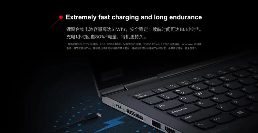 Лучший lenovo Elite Бизнес ноутбук ThinkPad X1 Йога 2019 с портом ThunderBolt 3 0 14 дюймов UHD