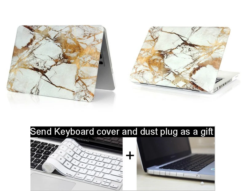 Мраморный чехол для ноутбука MacBook Air 13 A1466 Pro Retina 11 12 15 сенсорной панели mac book New A1932 +