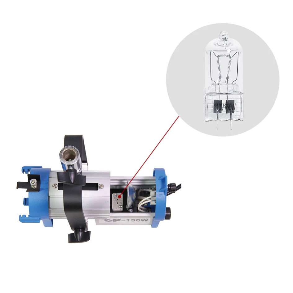 ALUMOTECH для прожекторного светильника Френеля Вольфрамовая лампа 110 В 150 Вт GX6.35