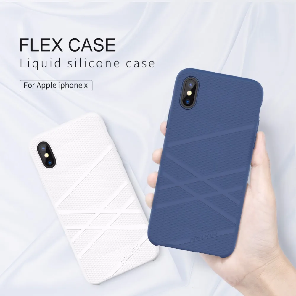 Для IPhone X принципиально чехол 5.8 дюймов Nillkin жидкость тонкой силиконовой защитной