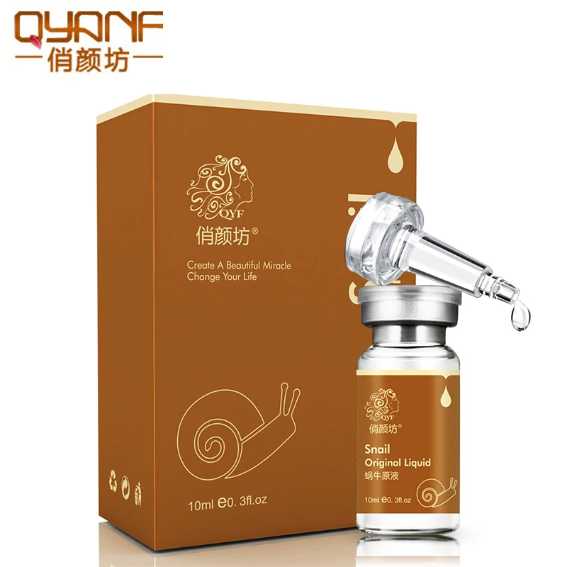 QYF бренд Snail Essence Сыворотка для лица Восстанавливающая увлажняющая удаляющая красная кровяная сужающая поры антивозрастной крем для ухода за кожей лица жидкая