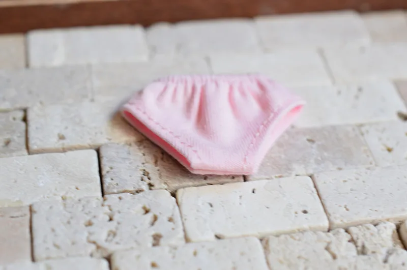 pink 1 шт. полосатые и однотонные розовые, синие кукла 1/6 трусы Blyth трусики для кукол для Барби, Azone, Licca нижнее белье аксессуары для кукол - Цвет: pink