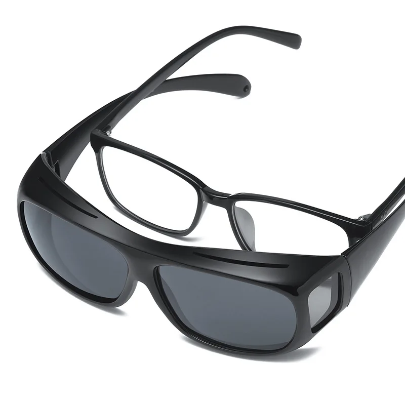 Поляризованные солнцезащитные очки Okulary Для мужчин Чехлы оверсайз ночного
