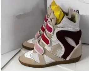 Chaussures femme; сезон осень-зима; женские плюшевые ботильоны из натуральной кожи; ковбойские ботинки с высоким берцем, визуально увеличивающие рост; ботинки с пряжкой; botas - Цвет: as picture