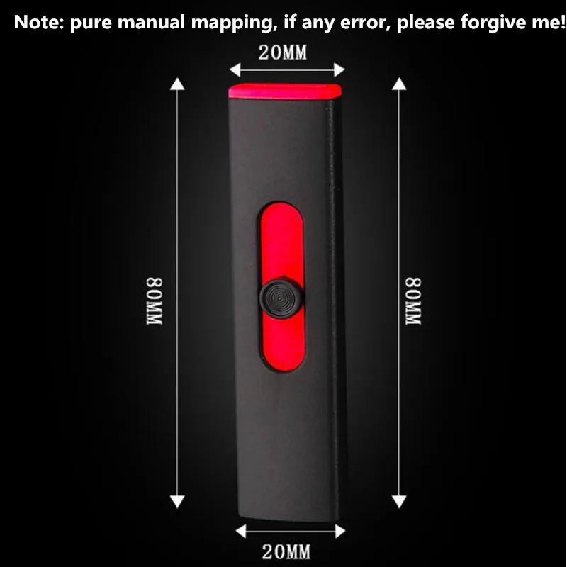 Перезаряжаемая двухсторонняя Зажигалка для сигарет USB ветрозащитная