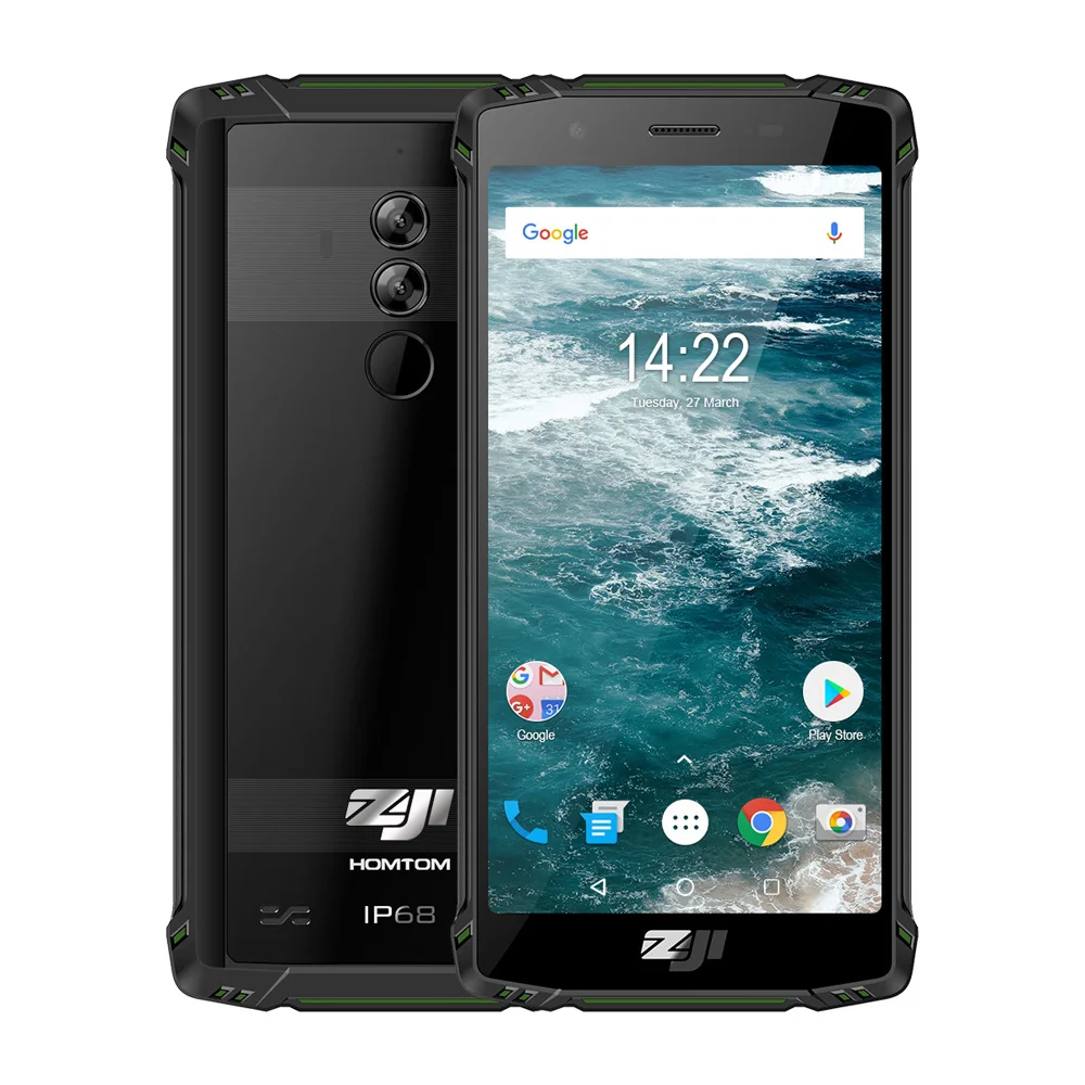 HOMTOM зоджи Z9 водонепроницаемый мобильный телефон с IP68 5 7 дюймов 6 ГБ Оперативная