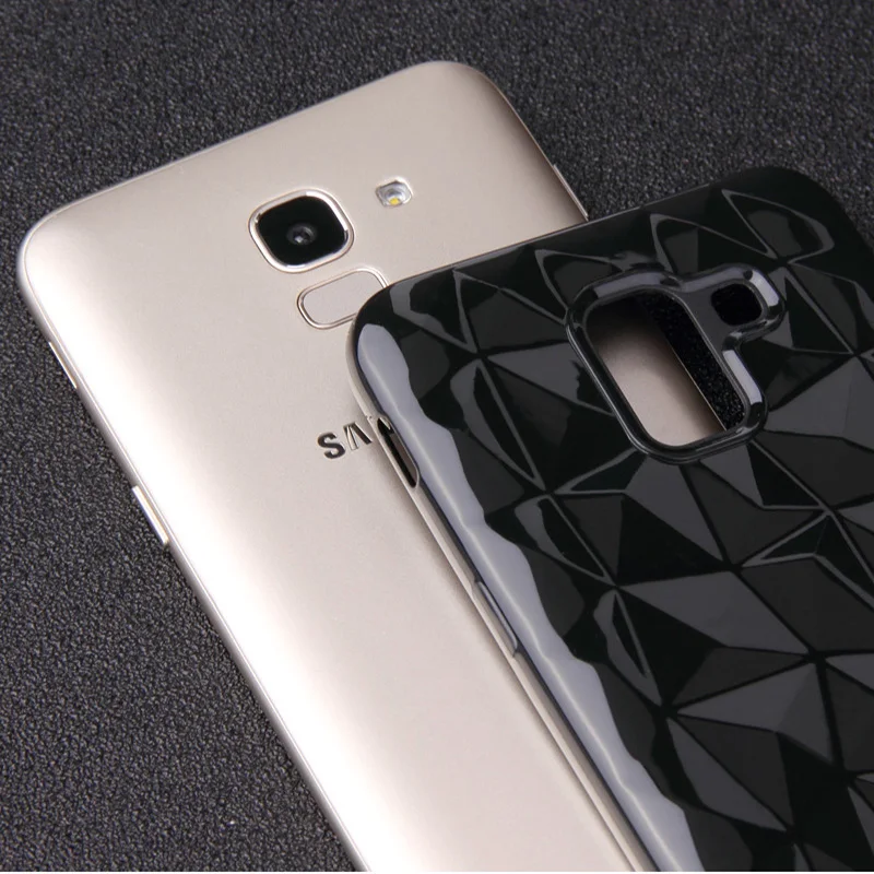 3D алмаз текстура чехол для samsung Galaxy note 8 9 S8 S9 плюс S7 край A6 A8 A5 A7 J3 J7 J4 J6 J5 Prime 2017 J2 Pro 2018