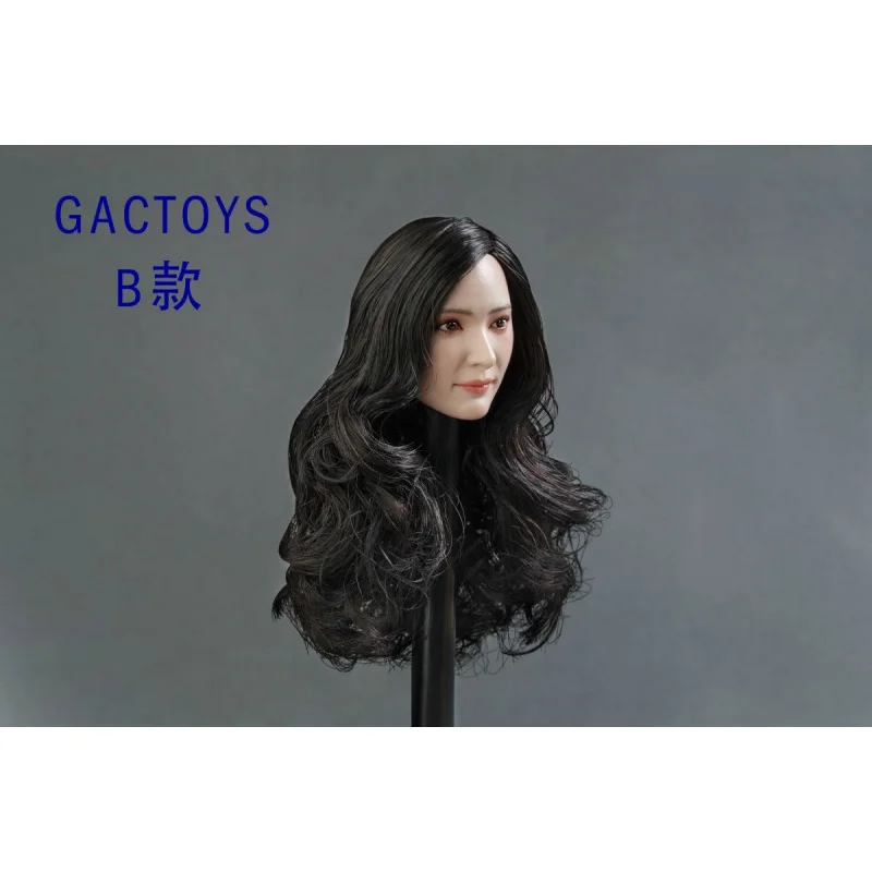 

Headsculpt 1/6 Scale Asian Beauty Female Head Sculpt Carving GC014 A/B/C Three Models Yang Mi for 12" Action Body Accessories