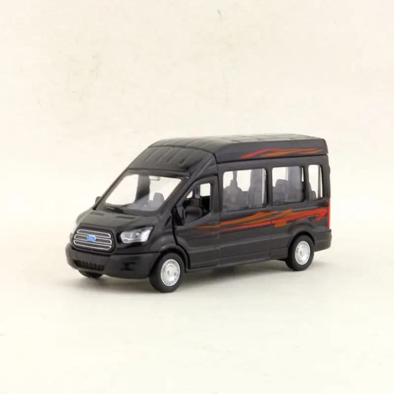 Высокая имитация 1:42 Ford Transit модель грузовика, горячая Распродажа Детская Металлическая задняя модель автомобиля, головоломка грузовик игрушка