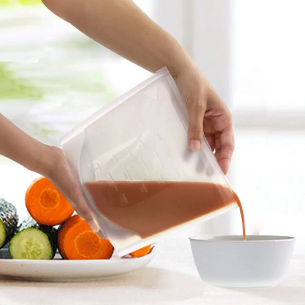Многоразовые силиконовые вакуумные пакеты для пищевых продуктов обертывания