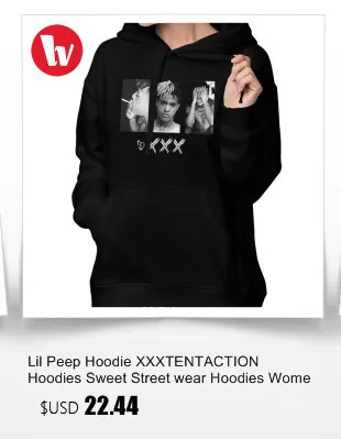 Lil Peep Hoodie Uicideboy, толстовки размера плюс, Хлопковые женские толстовки, белая уличная одежда с принтом, милый пуловер с длинным рукавом, худи