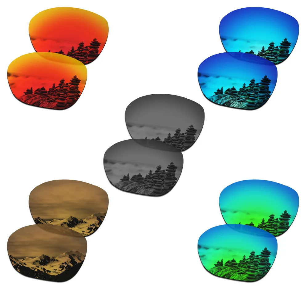 

SmartVLT 5 Pairs Polarized Sunglasses Replacement Lenses for Oakley Overtime - 5 Colors
