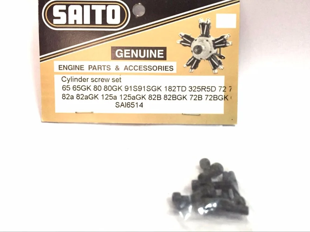 Новинка SAITO SAI6514 детали двигателя и аксессуары набор винтов цилиндра 65 65GK 80 80GK 91S