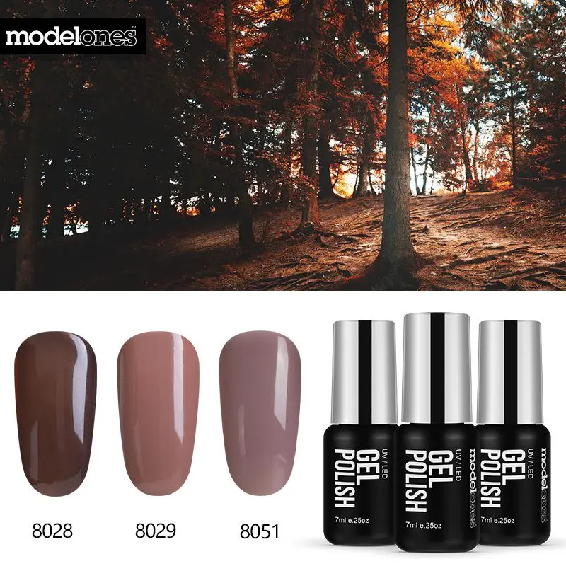 Набор гель-лаков для ногтей Modelones серии Coffee Color Led Гель-лак Полупостоянный гель