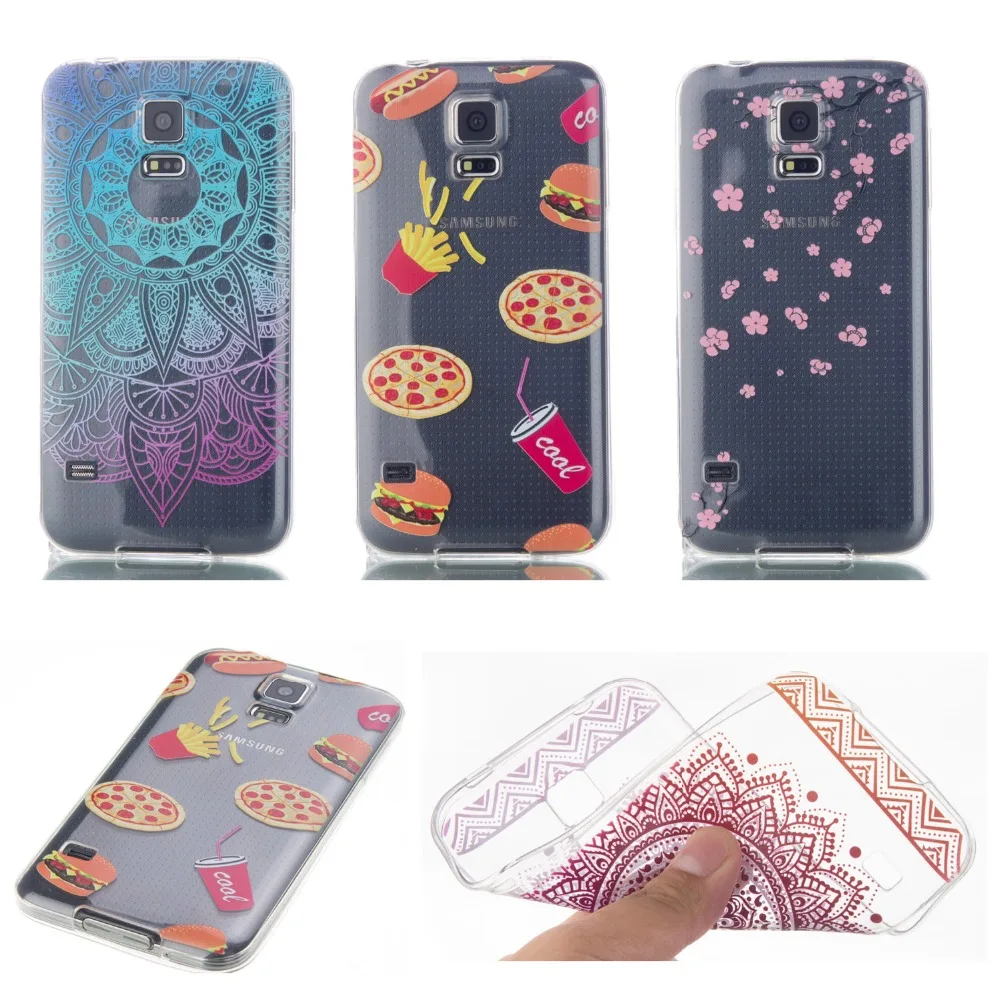 Новый Оболочки Ультра тонкий прозрачный ТПУ печати мода высокого качества