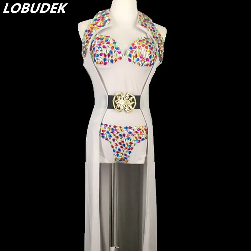 Женский костюм из 2 предметов соблазнительный длинный плащ боди цветной