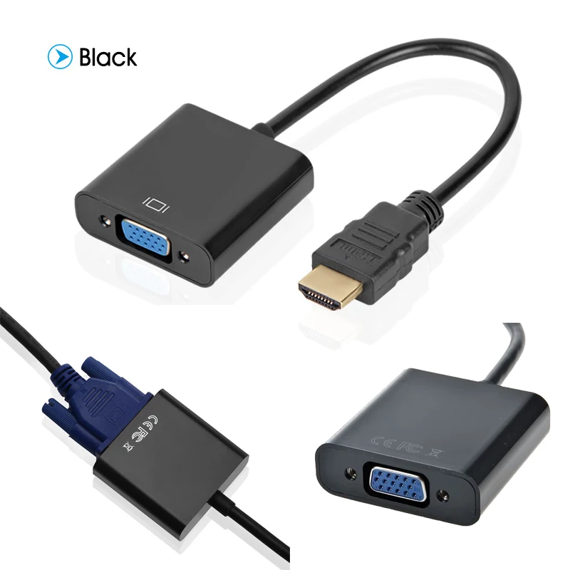 Обновленная версия 1080P HDMI в VGA конвертер HDMI2VGA Кабель-адаптер для ПК планшет ноутбук Настольный к HDTV монитор проектор