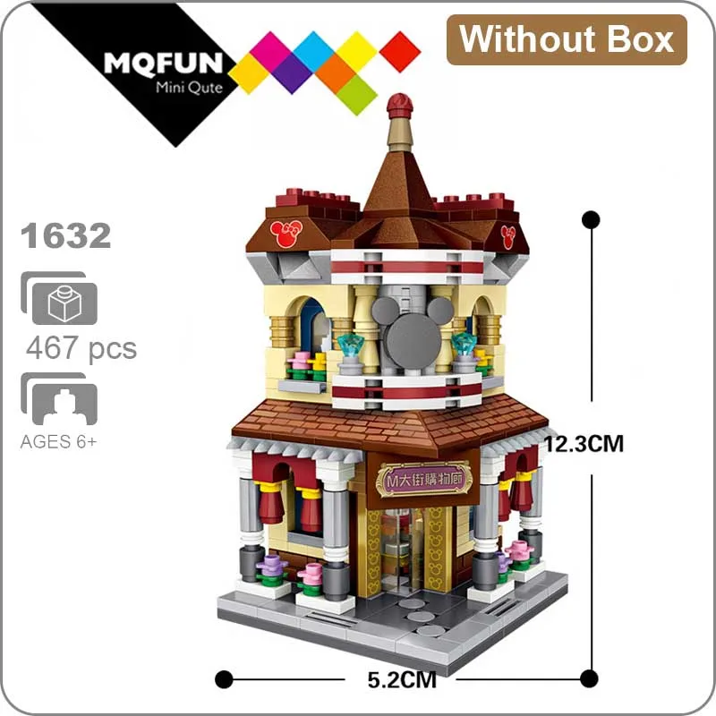 LOZ 1632 Without Box LOZ мини-блок улица город 3d Строительные блоки дом мультфильм магазин модель DIY сборки игрушки для детей Обучающие аниме развлечения - Цвет: LOZ 1632 Without Box