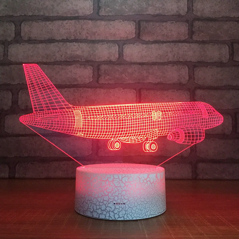 Оптовая продажа светодиодная 3d стерео лампа акриловая мини ночная на сухой