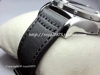 high strength composite fiber straps 20 21 22mm inside leather men watch band with watch stainless steel buckle for omega casio