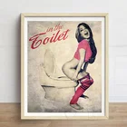 Скандинавский холст, картина на стену, печать, постер, красивые женщины, ванная, туалет, холст, живопись для украшения, без рамки