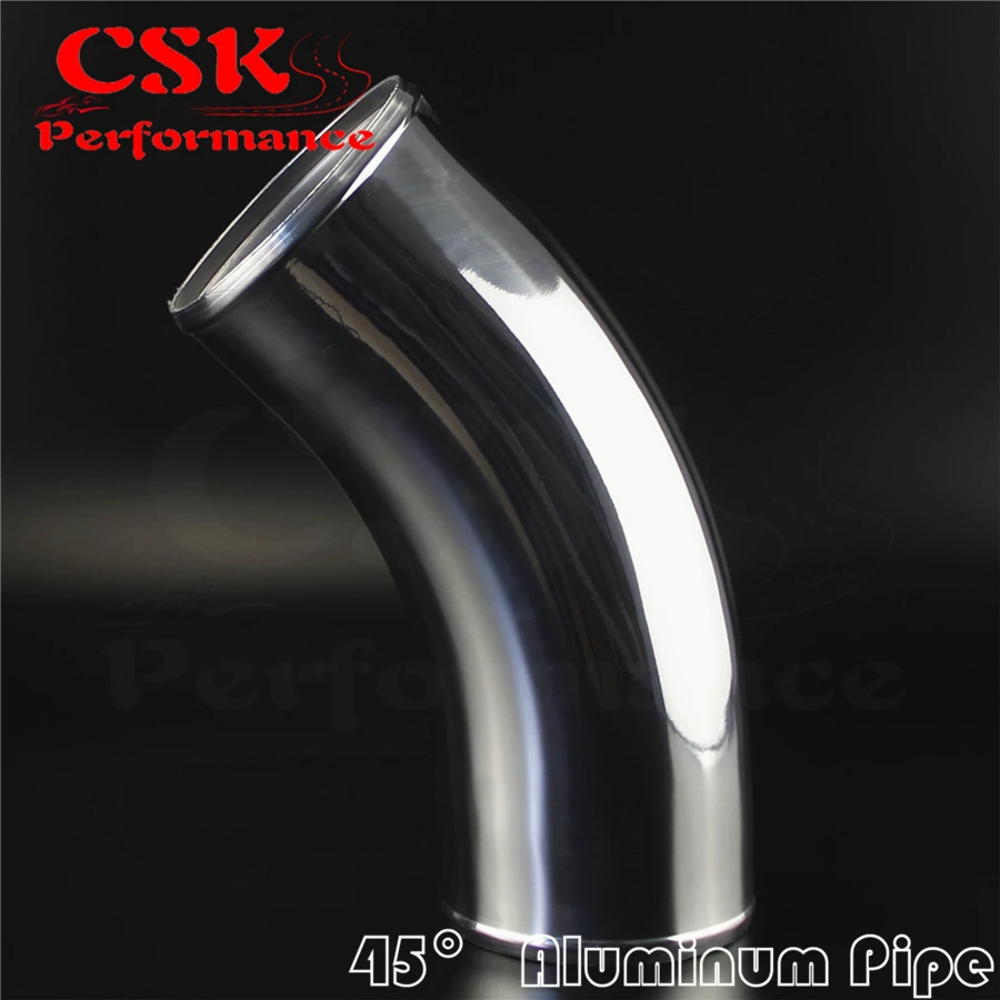 

45 Degree 102mm 4" inch Aluminum Intercooler Intake Pipe Piping Tube hose