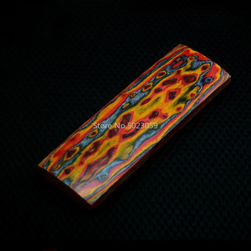 

1piece 3D Color Knife Making wood material 120/160 Knife DIY tools Making Knife handle material high quality