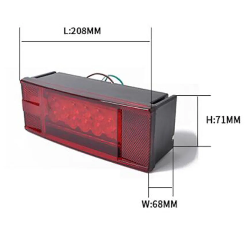 Trailer Truck Long LED Highlight Taillight 12V Waterproof Warning Light | Автомобили и мотоциклы