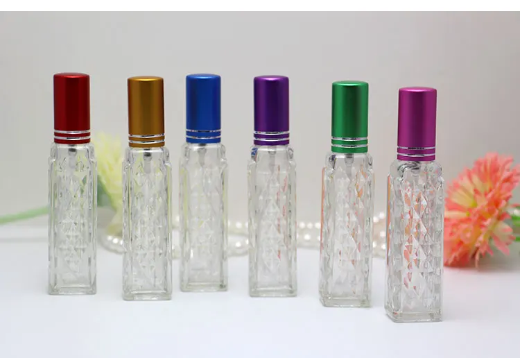 10ML Clear Glass Perfume Bottles Points Bottling Portable Transparent Spray Bottle 5PCS/LOT | Красота и здоровье