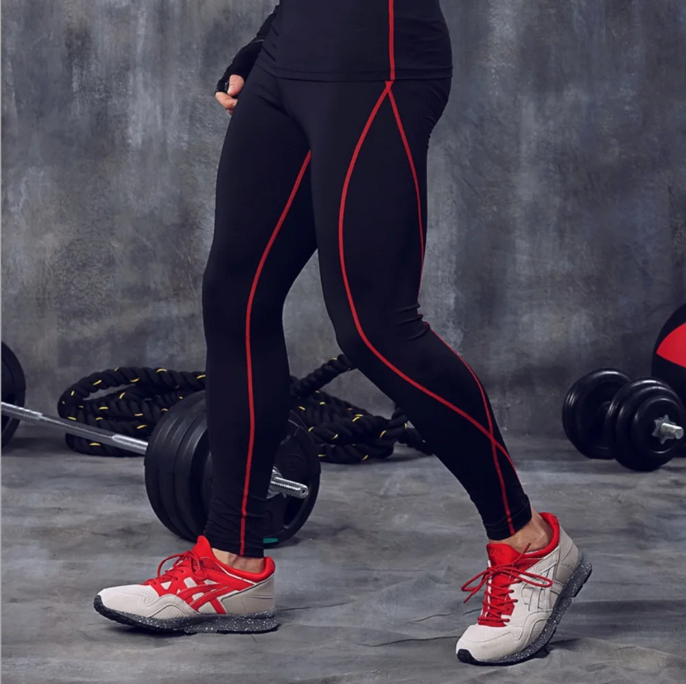 MA34 спортивные обтягивающие мужские компрессионные штаны для тренажерного зала