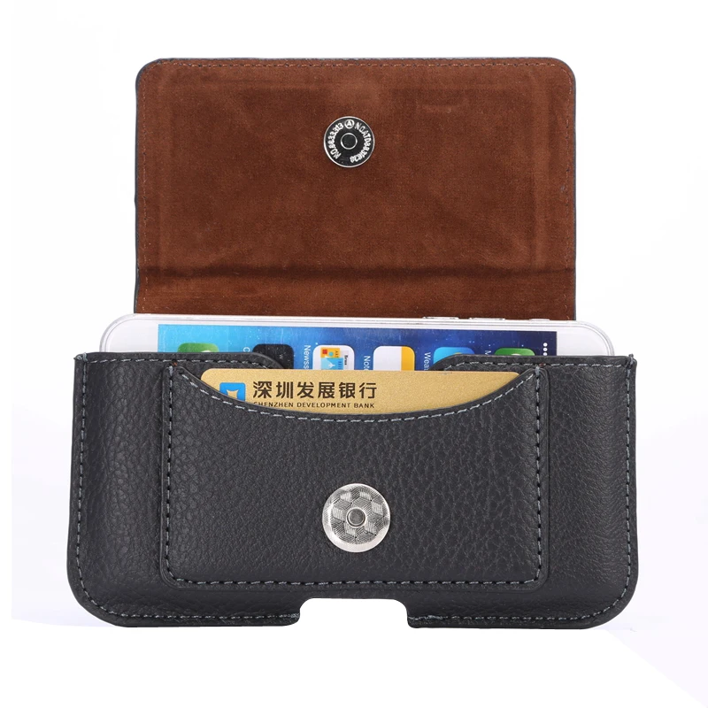 2016 Горячий PU Пояс Кожаный Мешок Защитный Чехол Телефон Открытый Рабочий Спорт