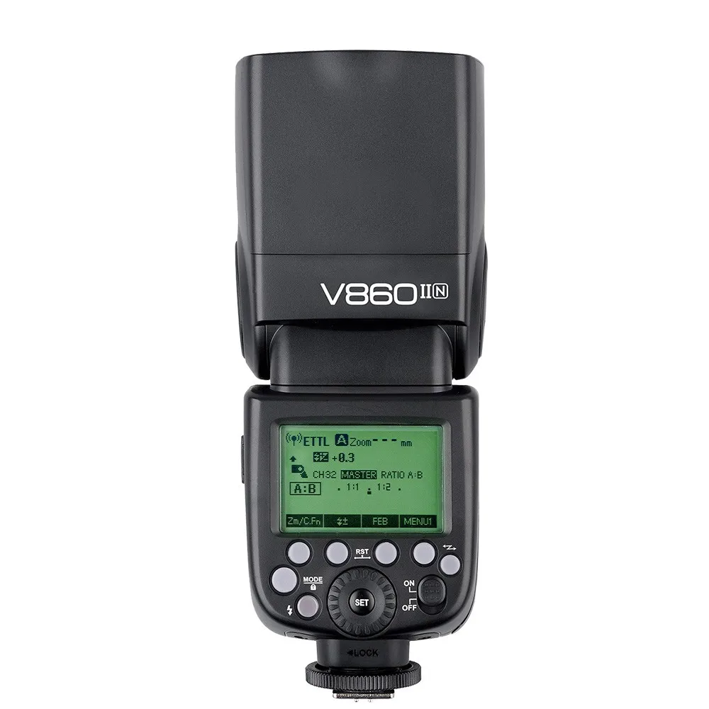 Godox V860II N GN60 i TTL HSS 1/8000s Вспышка Speedlite с литий ионной батареей + X1T передатчик вспышки