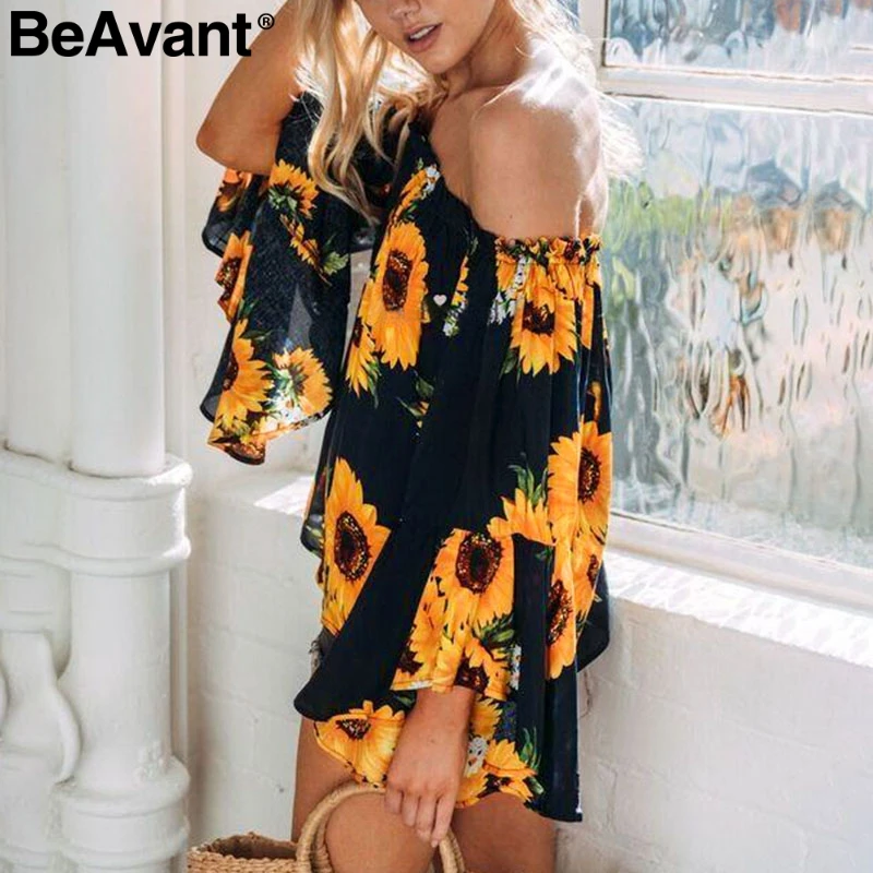 Женская пляжная блузка с цветочным принтом BeAvant Boho Повседневная Блузка