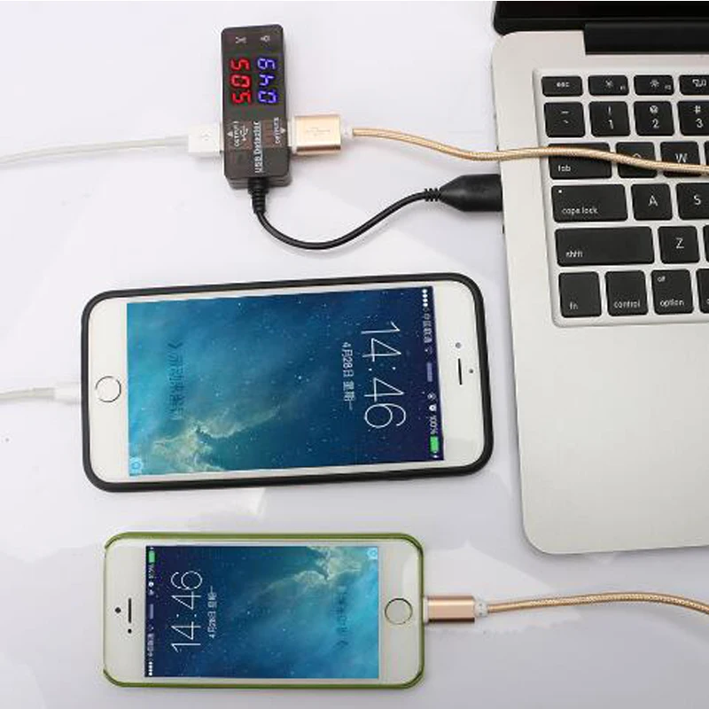 Новый USB детектор напряжения и тока тестер с двумя портами для сотового телефона