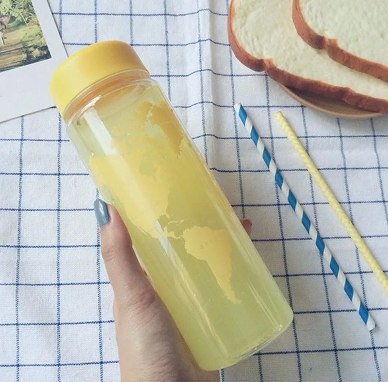Новая модная бутылка для воды с фруктовым соком Спортивная портативная дорожная