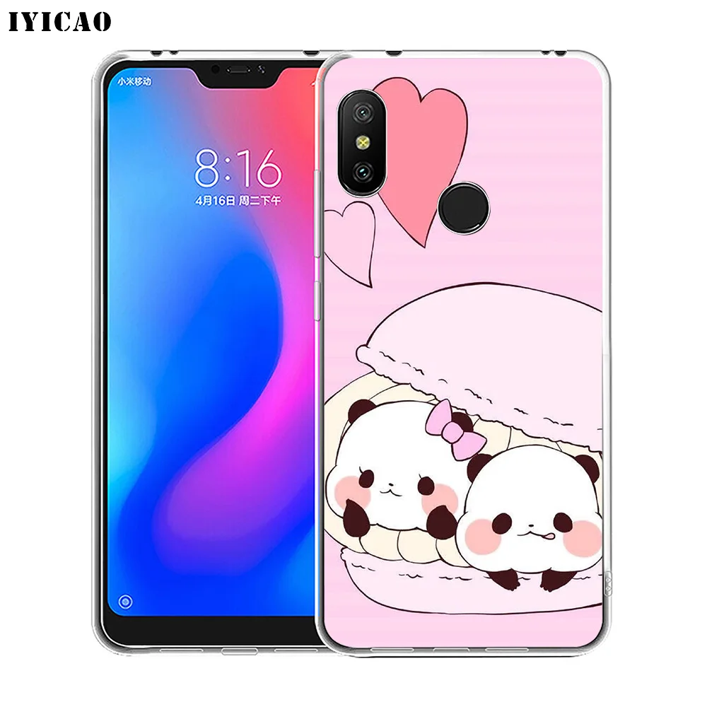 IYICAO милый мягкий силиконовый чехол для телефона с рисунком панды Xiaomi Redmi 4A 5A 6A Note 7
