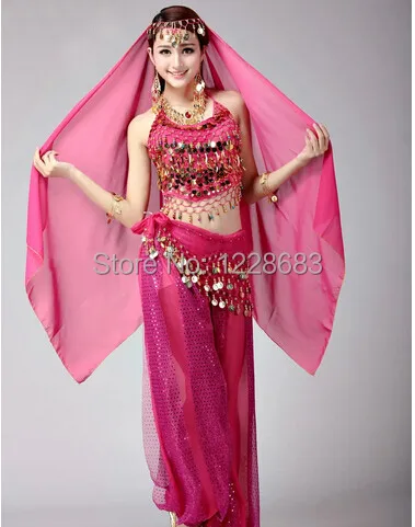 Костюмы для танцев Болливуда костюмы индийских Танцев Живота из 2 предметов