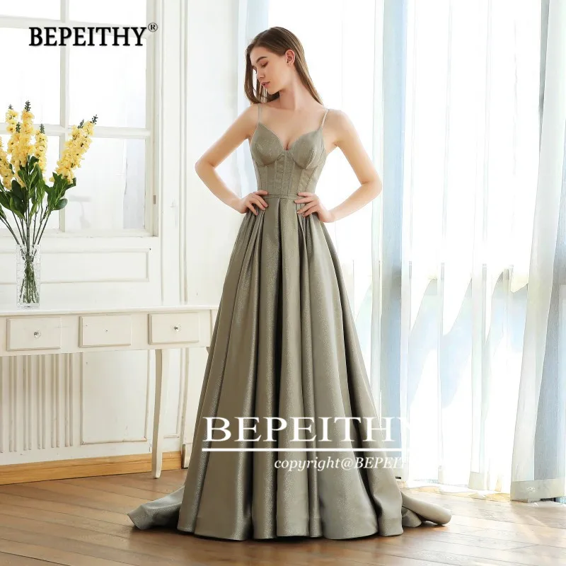 BEPEITHY A line винтажное длинное блестящее вечернее платье вечерние элегантные платья