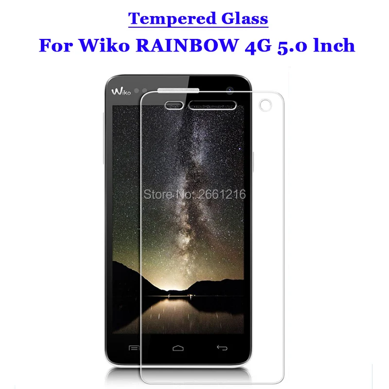 

RAINBOW 4G Tempered Glass 9H 2.5D Premium Screen Protector Film For Wiko RAINBOW 4G 5.0"