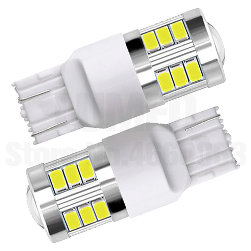 

2x 7440 7443 LED T20 W21W Car LED Lights Stop Brake Reverse Lamp Turn Signal Light 18 5630 LED