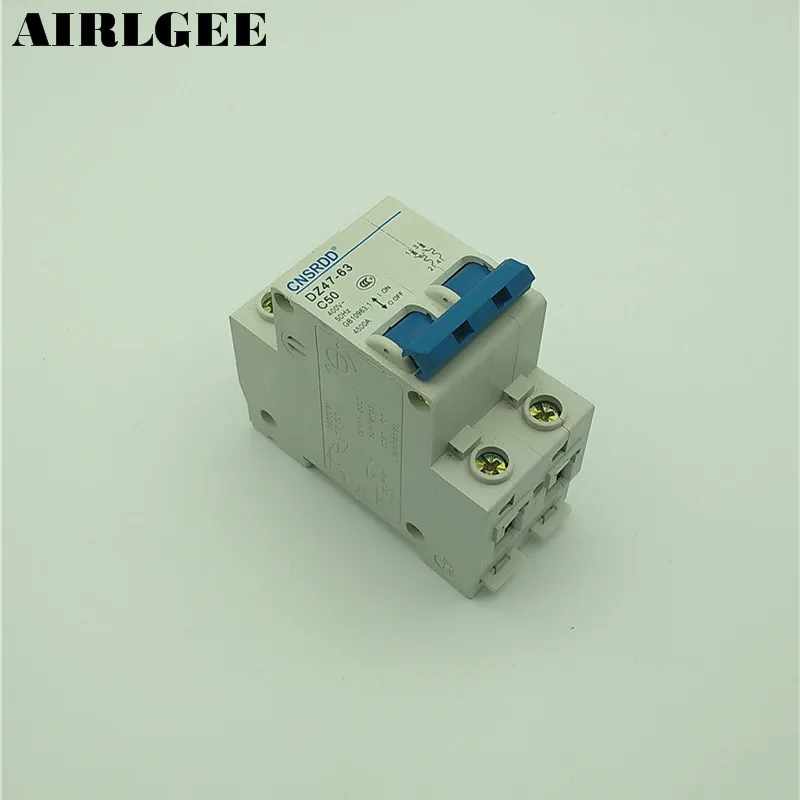 AC 400V 50A 4500A 2 P MCB Miniature Circuit Breaker DZ47-63 C50 | Обустройство дома