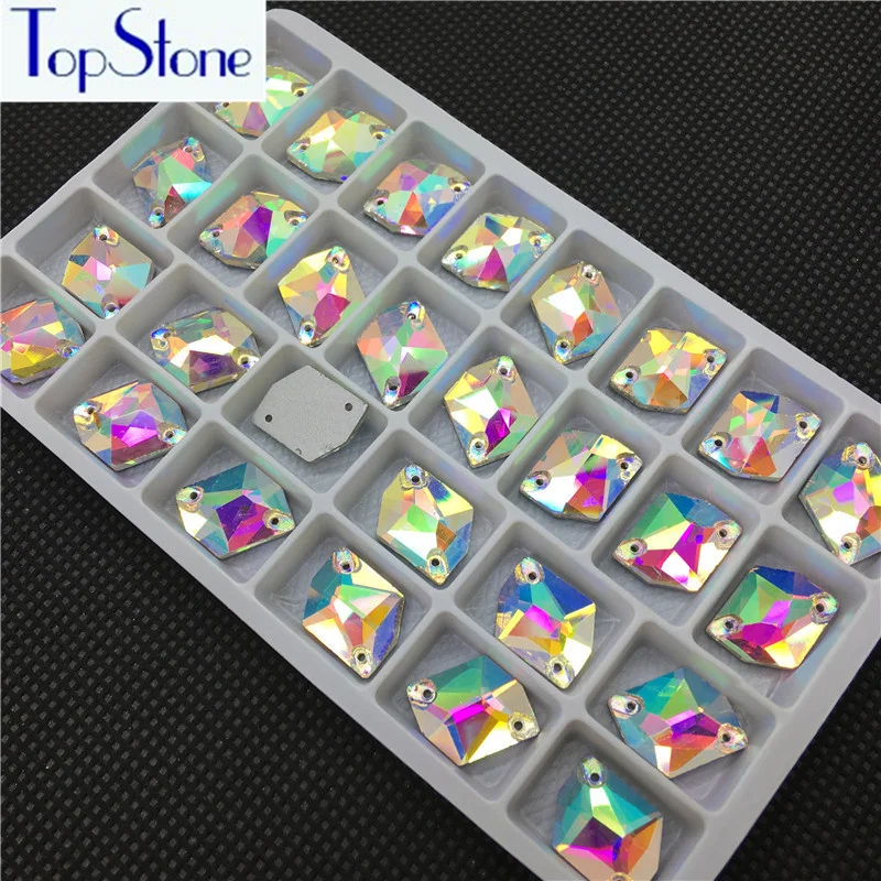 Стразы для шитья в форме космоса AB прозрачные стеклянные стразы украшения платья
