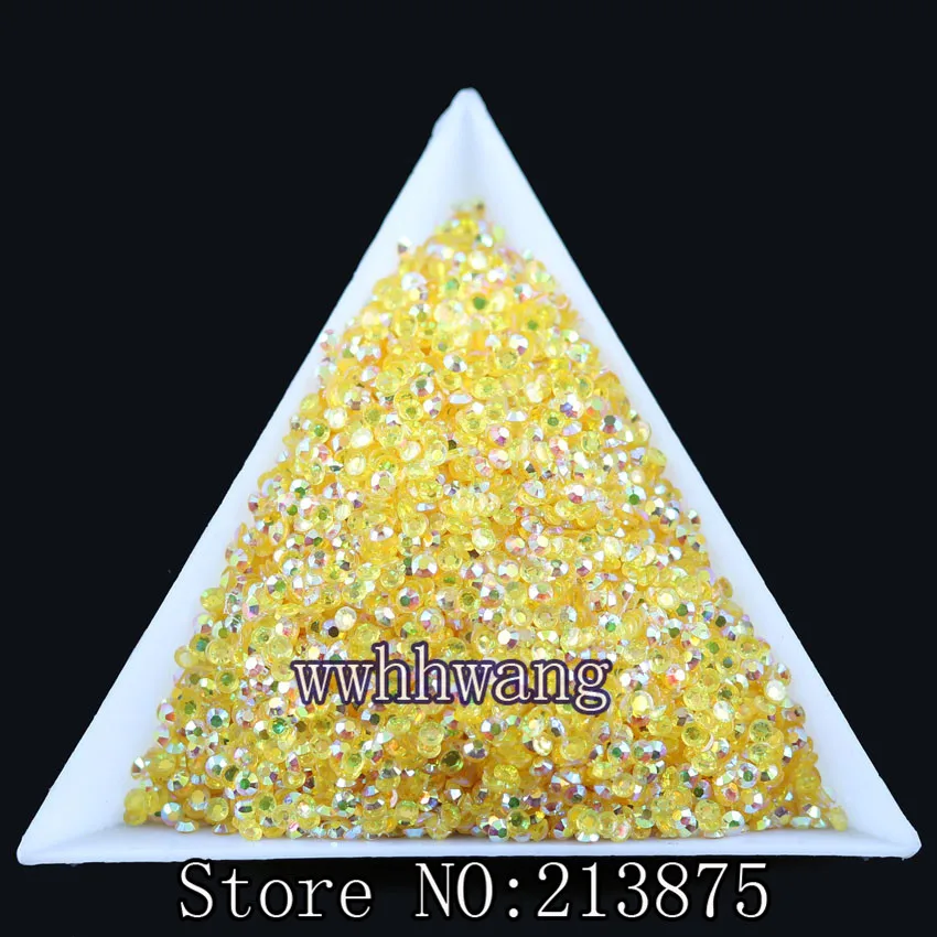 Сделай Сам 1000 штук пакет SS6 2 мм 3D дизайн ногтей советы кристально желе ab Смола